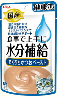 健康缶パウチ 食事で上手に水分補給「まぐろとかつおペースト」