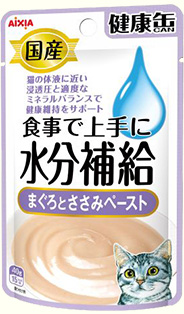 健康缶パウチ 食事で上手に水分補給「まぐろとささみペースト」